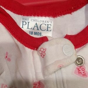 Valentine's PJs for 18 mos girl.